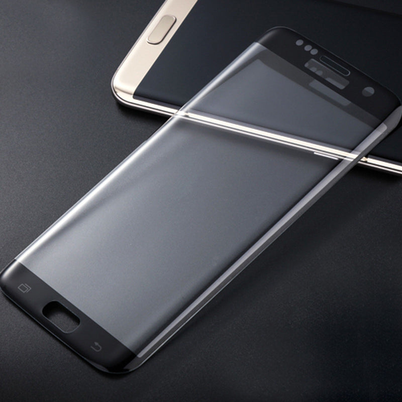 3D Full Coverage Tempered Glass Screen Protector for Galaxy S7 Edge in Black